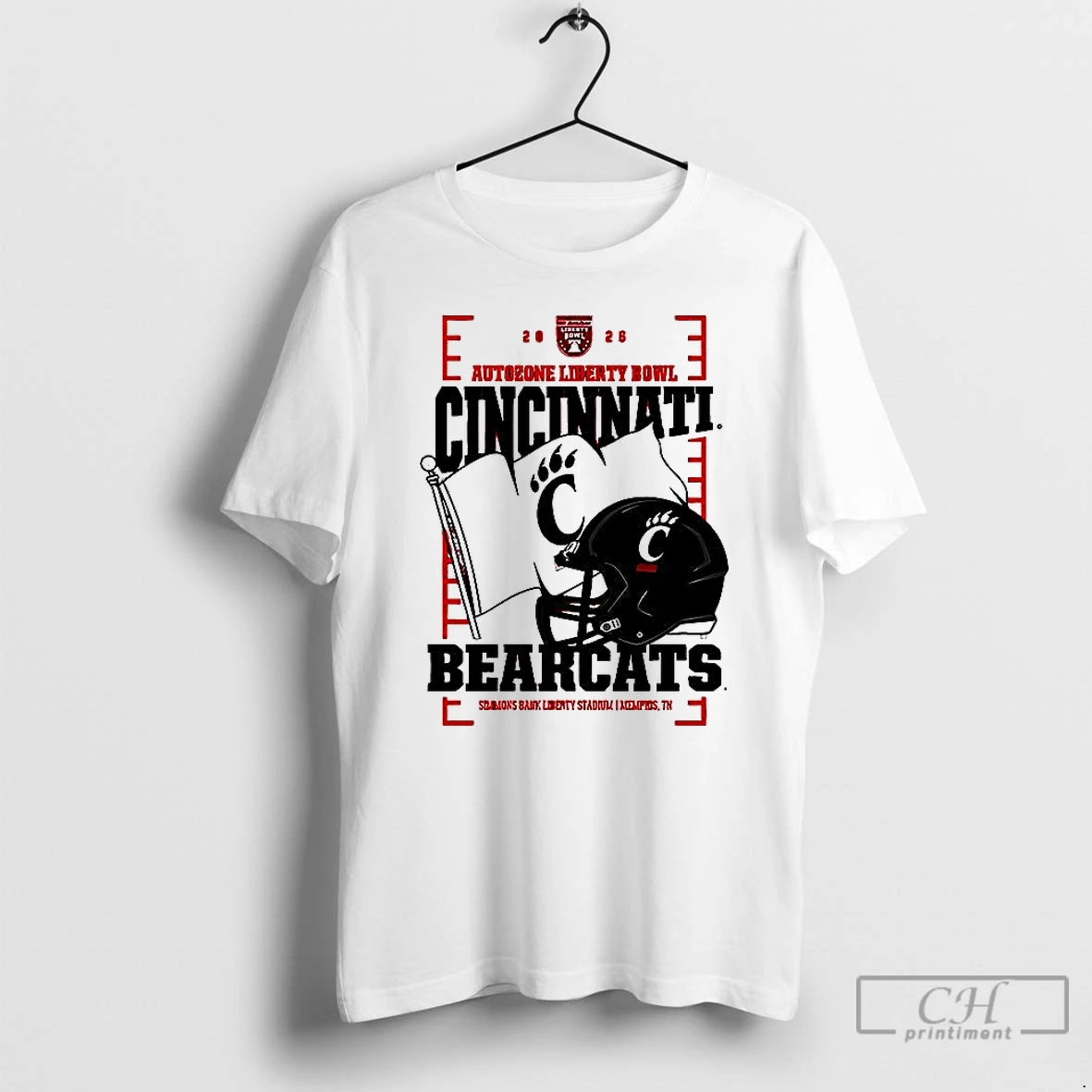 Classic Cincinnati Bearcats Autozone Liberty Bowl 2025 Helmet T-Shirts, Hoodie, Sweatshirt | AU18TeeNovaLab.com