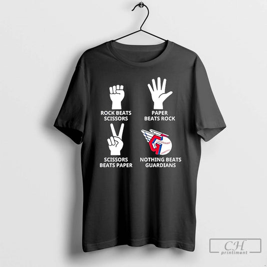 Classic Cleveland Guardians Nothing Beats Rock Beats Scissors Paper Beats Rock Scissors Beats Paper