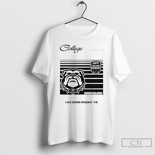Classic College Gameday Georgia Mascot University Live From Athens Ga T Shirts