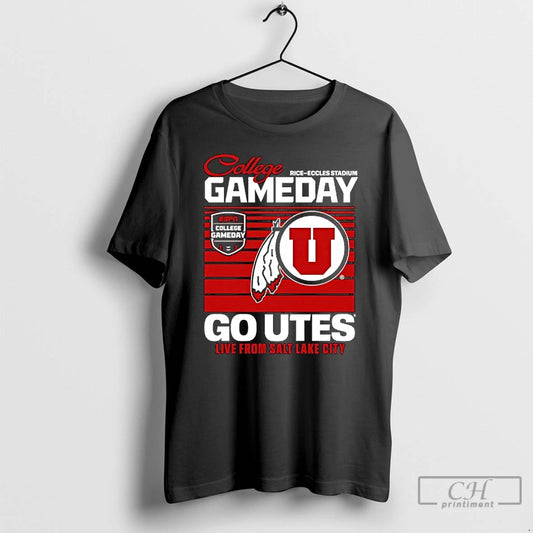 Classic College Gameday Rice Eccles Stadium Go Utes Live From Salt Lake City T Shirts Hoodie, Sweatshirt | AU18TeeNovaLab.com