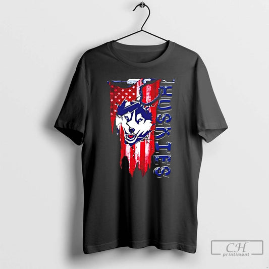 Classic Connecticut Huskies Football Battle Shattered Usa Flag Rip Design T-Shirts, Hoodie, Sweatshirt | AU18TeeNovaLab.com