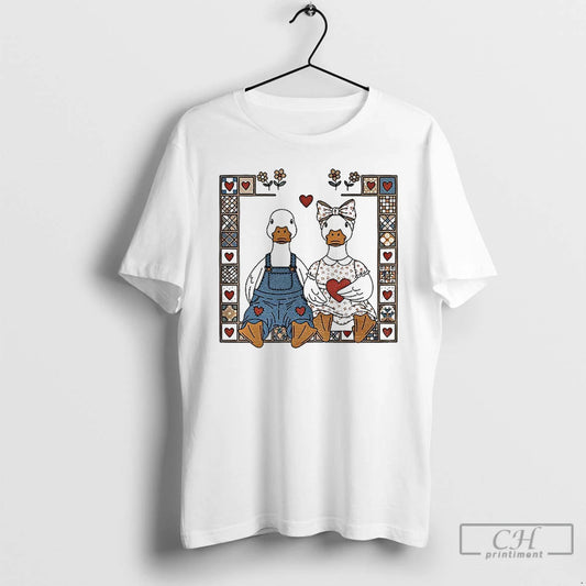 Classic Cottagecore Goose Cute Lover Vintage T-Shirts, Hoodie, Sweatshirt | AU18TeeNovaLab.com