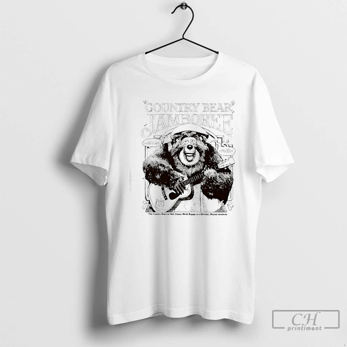 Classic Country Bear Jamboree Big Al Bear Playing A Guitar T-Shirts, Hoodie, Sweatshirt | AU18TeeNovaLab.com