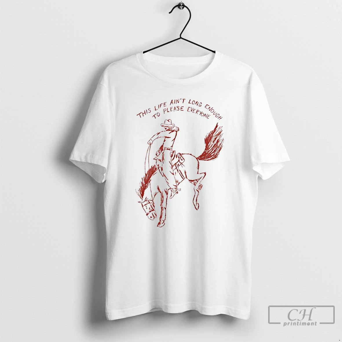 Classic Cowboy Horse This Life Aint Long Enough To Please Everyone T-Shirts, Hoodie, Sweatshirt | AU18TeeNovaLab.com