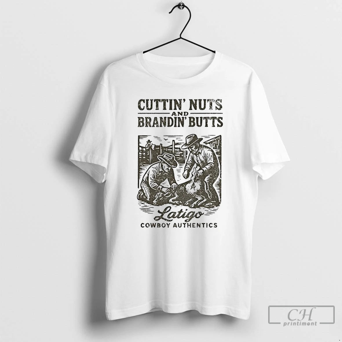 Classic Cuttin Nuts And Brandin Butts Latigo Cowboy Authentics T-Shirts, Hoodie, Sweatshirt | AU18TeeNovaLab.com