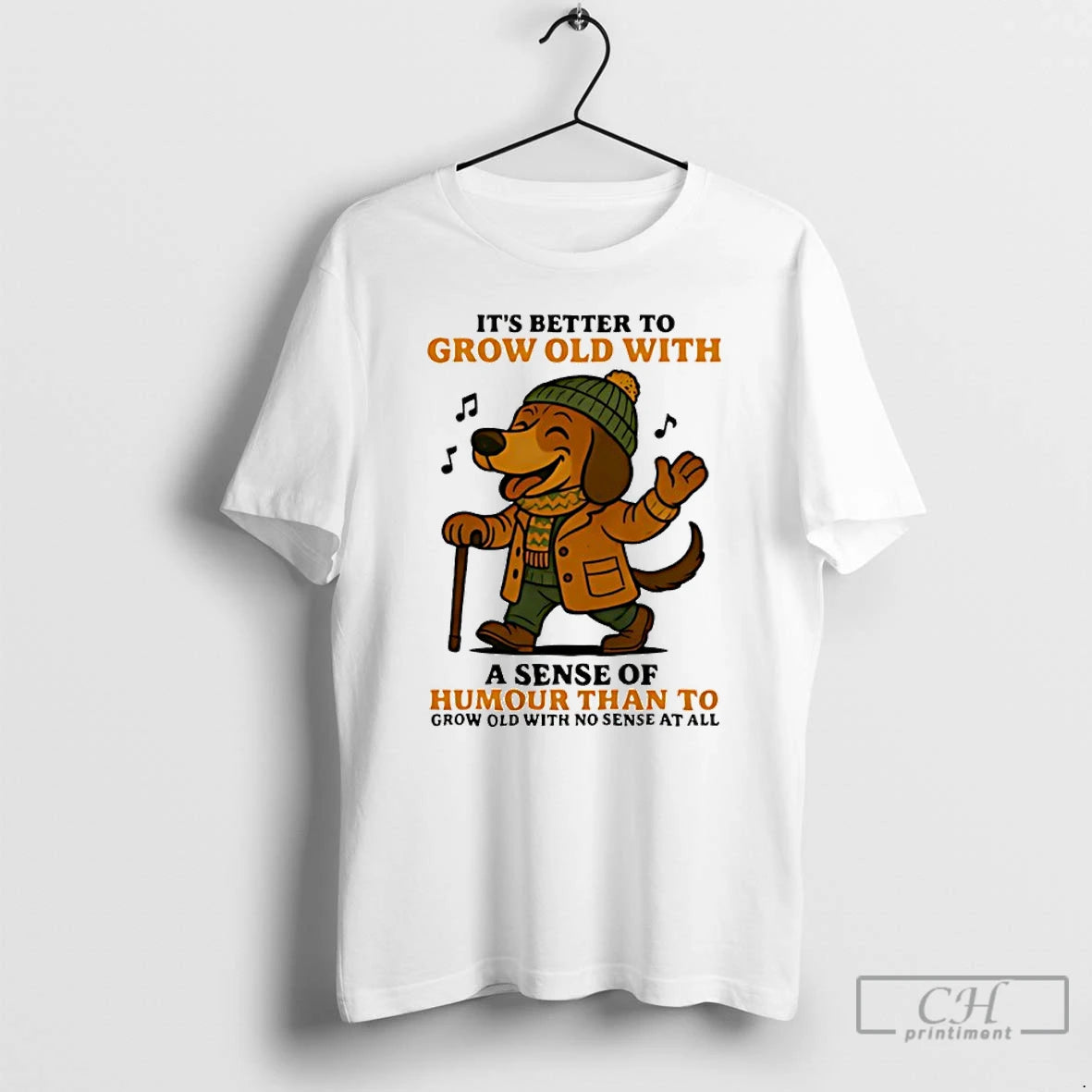 Classic Dachshund Its Better To Grow Old With A Sense Of Humor Than To Grow T-Shirts, Hoodie, Sweatshirt | AU18TeeNovaLab.com