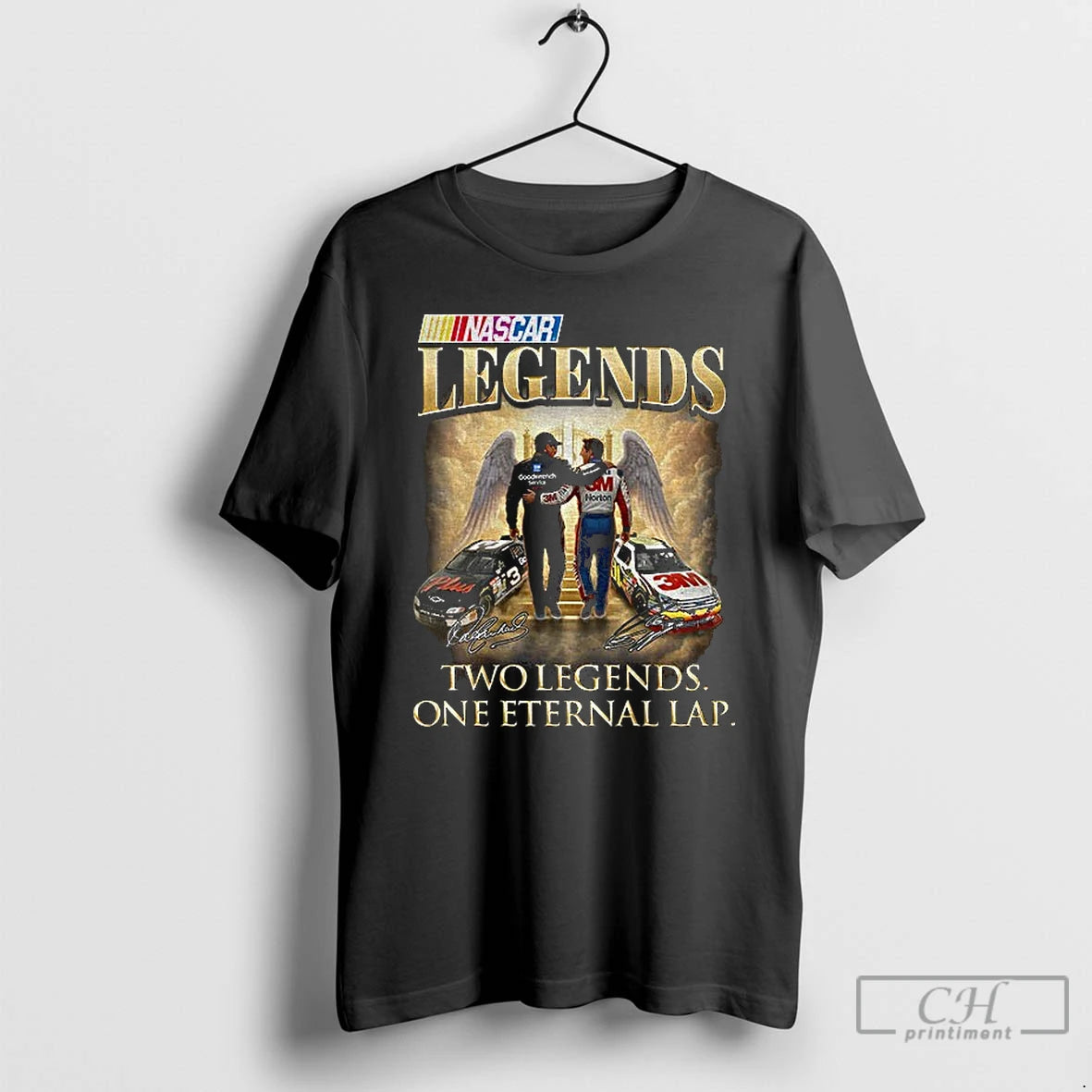 Classic Dale Earnhardt Sr Vs Dale Earnhardt Jr Nascar Two Legends One Eternallap Signatures T-Shirts, Hoodie, Sweatshirt