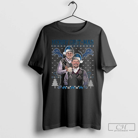 Classic Dan Campbell Jared Goff Merry Grit Mas Detroit Lions Christmas T-Shirts, Hoodie, Sweatshirt | AU18TeeNovaLab.com