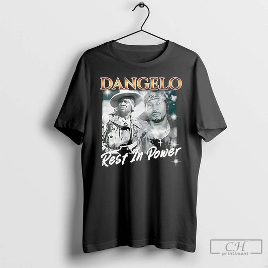 Classic Dangelo Rest In Power Graphic T Shirts