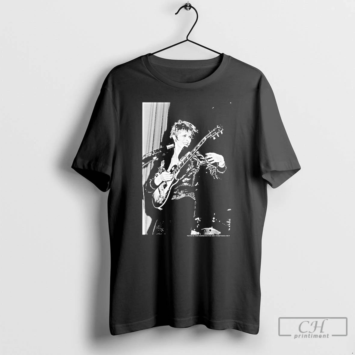 Classic David Bowie Smiling Guitar T-Shirts, Hoodie, Sweatshirt | AU18TeeNovaLab.com