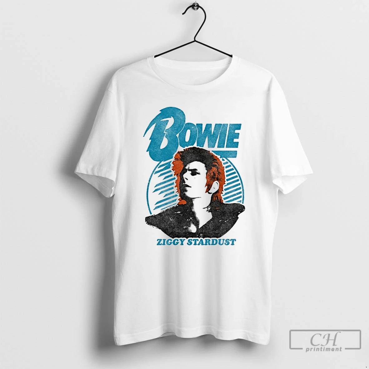 Classic David Bowie Ziggy Stardust Orange Hair T-Shirts, Hoodie, Sweatshirt | AU18TeeNovaLab.com