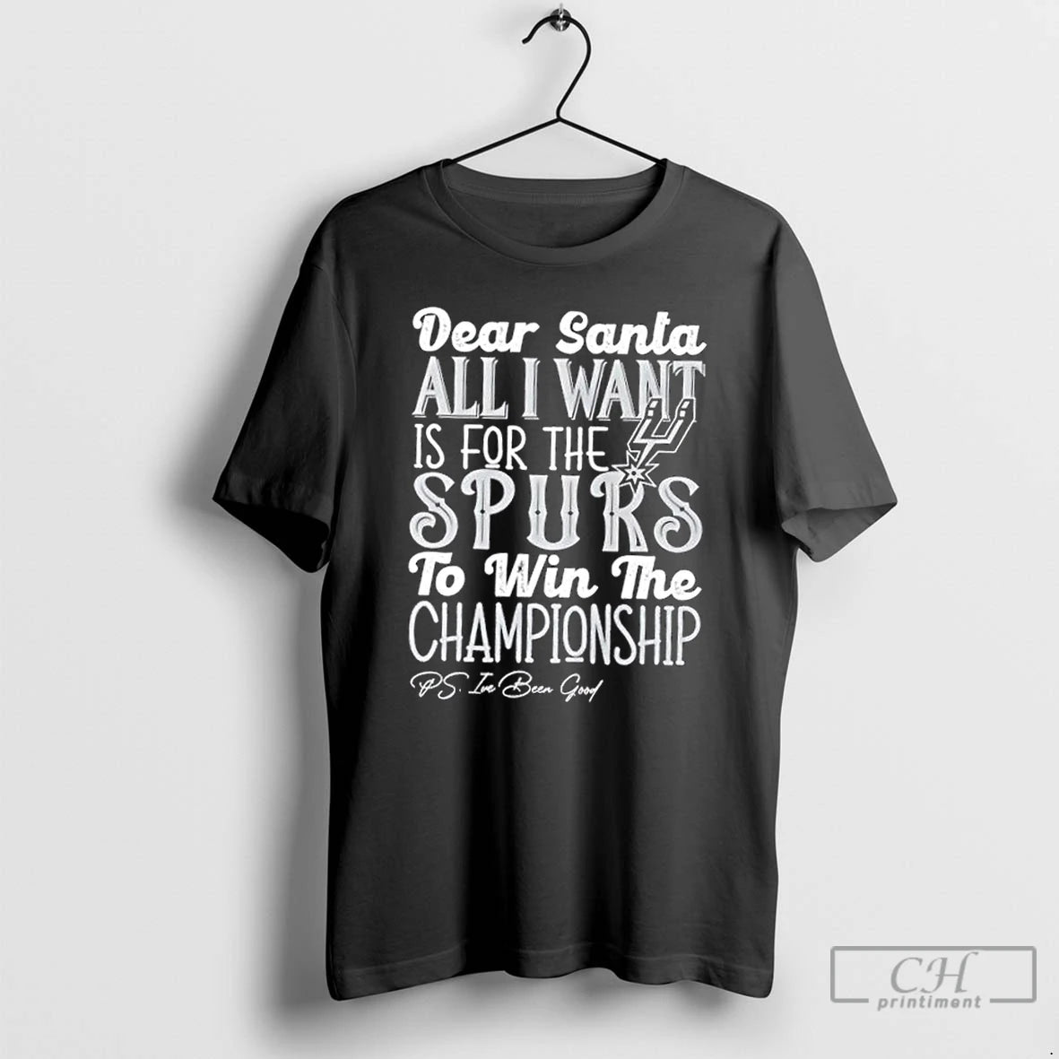 Classic Dear Santa All I Want Is For The San Antonio Spurs To Win The T-Shirts, Hoodie, Sweatshirt | AU18TeeNovaLab.com