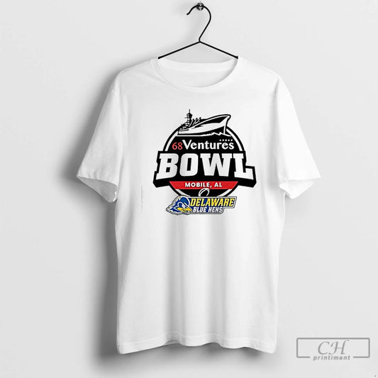 Classic Delaware Blue Hens 68 Ventures Bowl Mobile Al Logo T-Shirts, Hoodie, Sweatshirt | AU18TeeNovaLab.com
