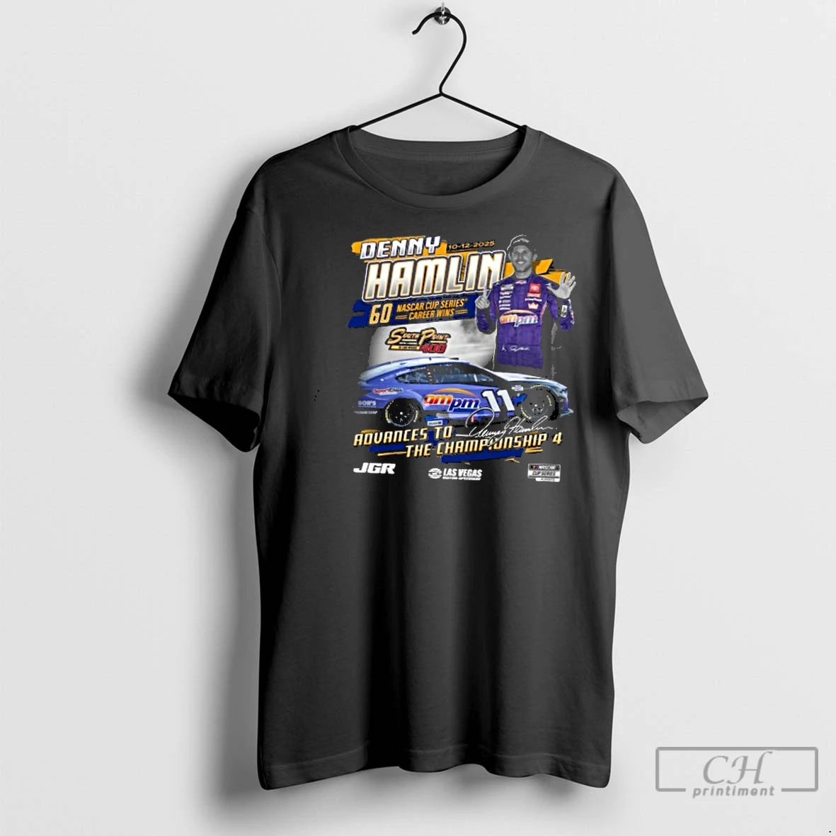 Classic Denny Hamlin Checkered Flag Sports 2025 Advances To The Championship 4 South Point 400