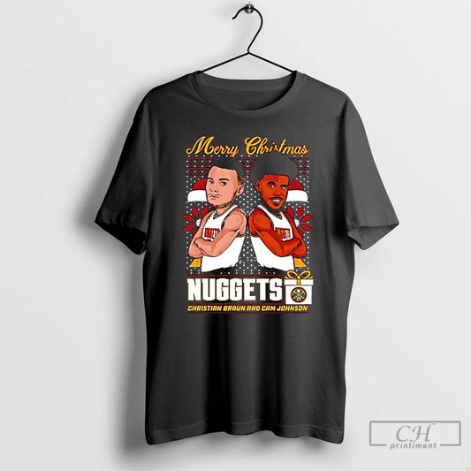 Classic Denver Nuggets Christmas Braun Johnson Graphic T-Shirts, Hoodie, Sweatshirt | AU18TeeNovaLab.com