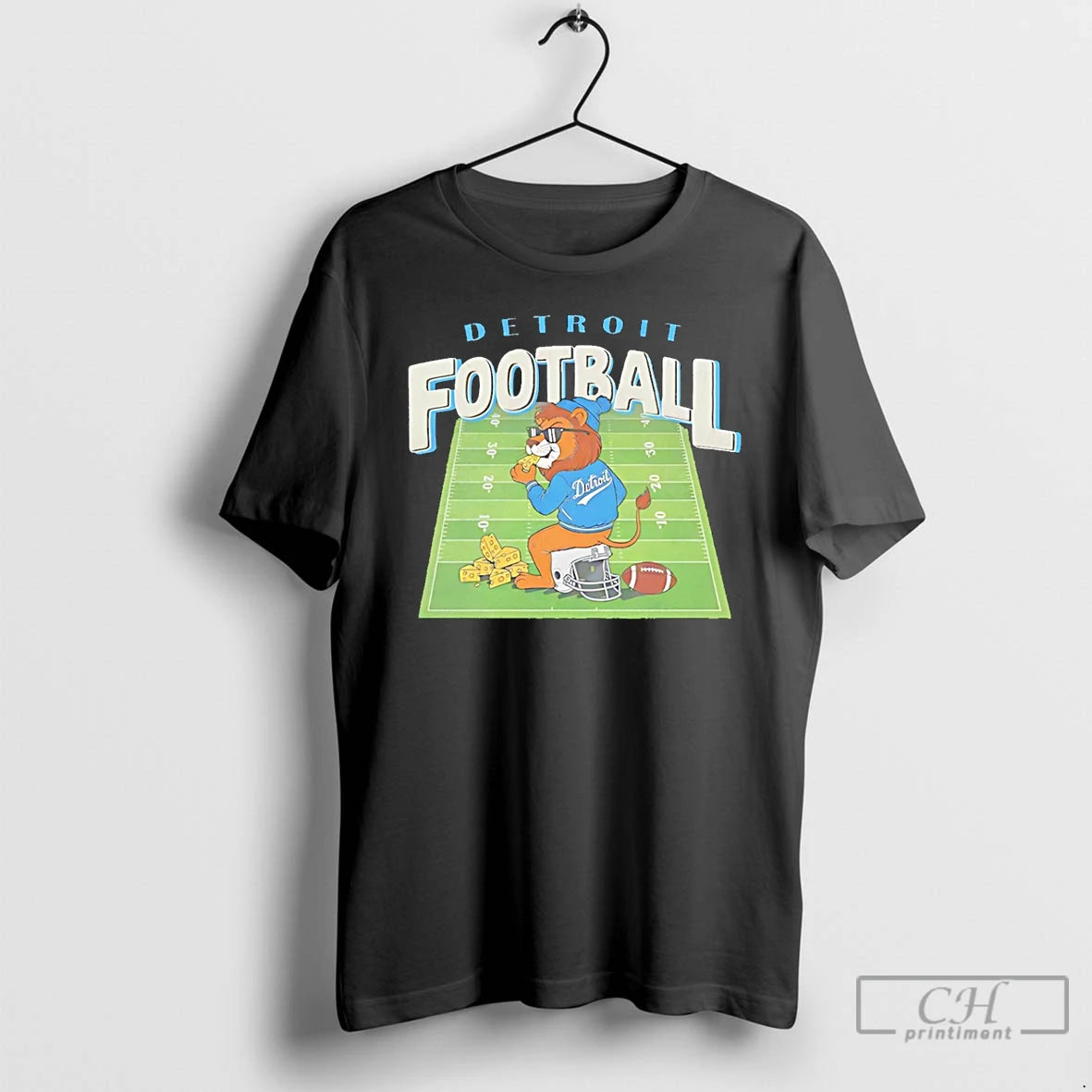 Classic Detroit Football Eat Cheese Mascot Stadium T Shirts