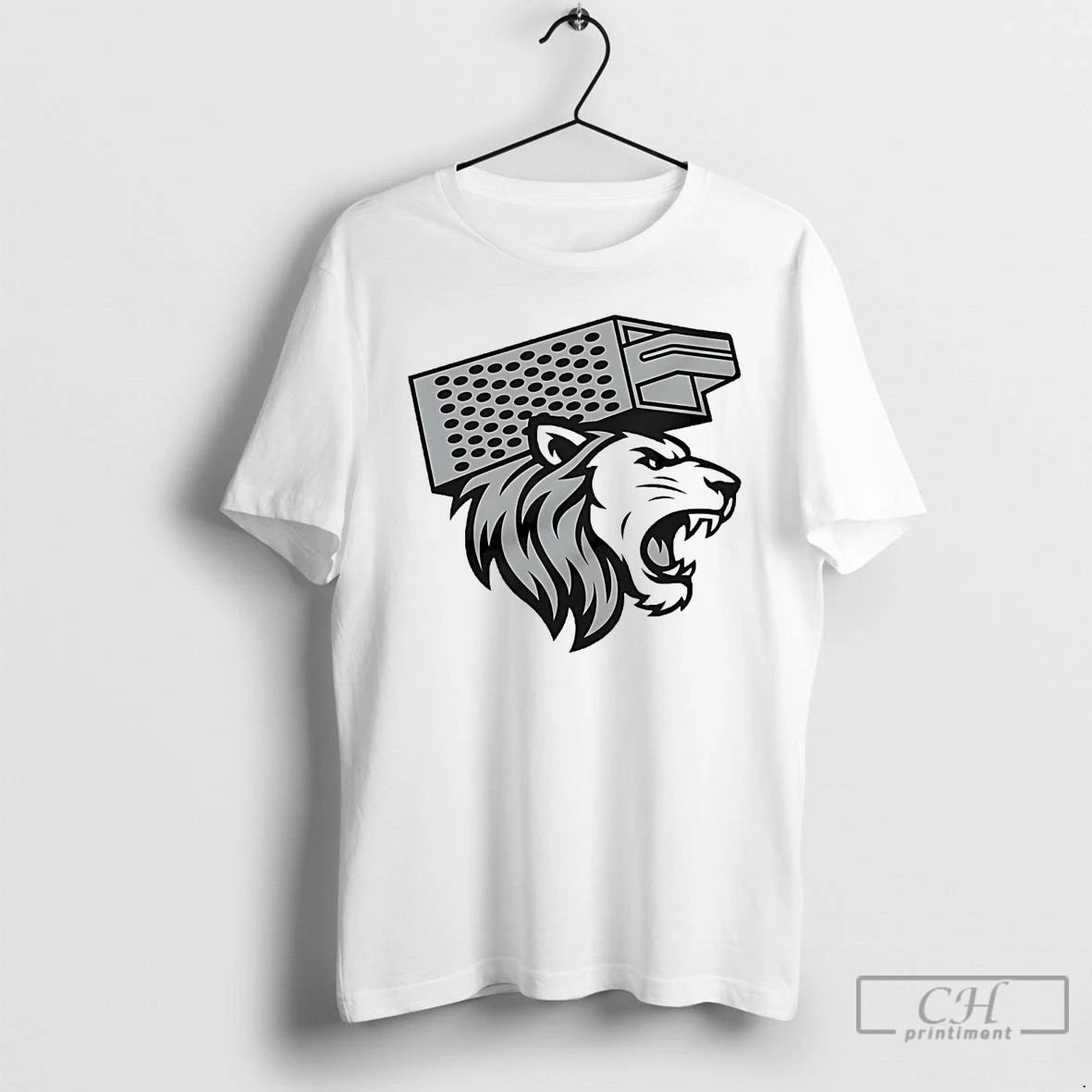 Classic Detroit Lions Lion Cheese Grater T Shirts