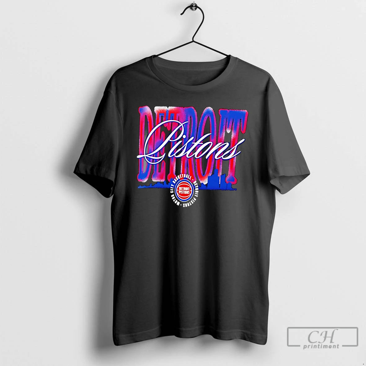 Classic Detroit Pistons Chrome Legacy 2026 Logo