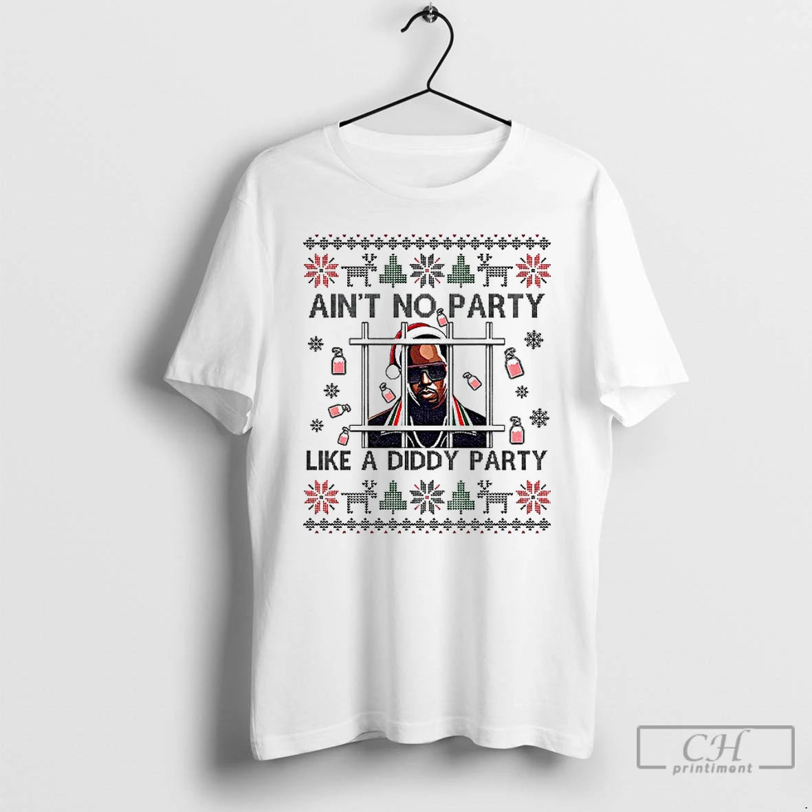 Classic Diddy Aint No Party Like A Diddy Party Merry Christmas T-Shirts, Hoodie, Sweatshirt | AU18TeeNovaLab.com