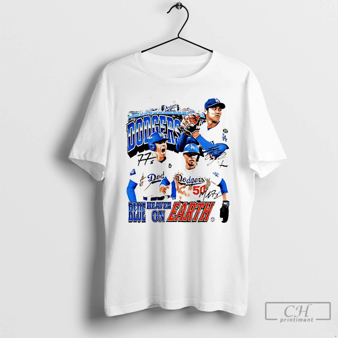 Classic Dodgers Blue Heaven On Earth T Shirts