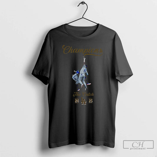 Classic Dodgers Kike Hernandez Vs Andy Pages The Catch 2025 World Series Champions Back T-Shirts, Hoodie, Sweatshirt