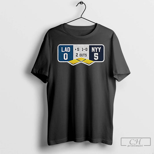 Classic Dodgers Yankees World Series Top Of The Fifth Lad 0 5 Nyy T Shirts