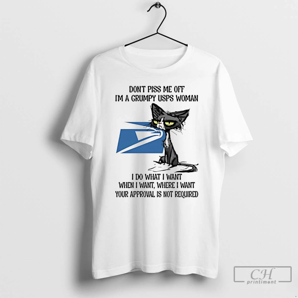 Classic Dont Piss Me Off Im A Grumpy Cat Usps Woman T-Shirts, Hoodie, Sweatshirt | AU18TeeNovaLab.com