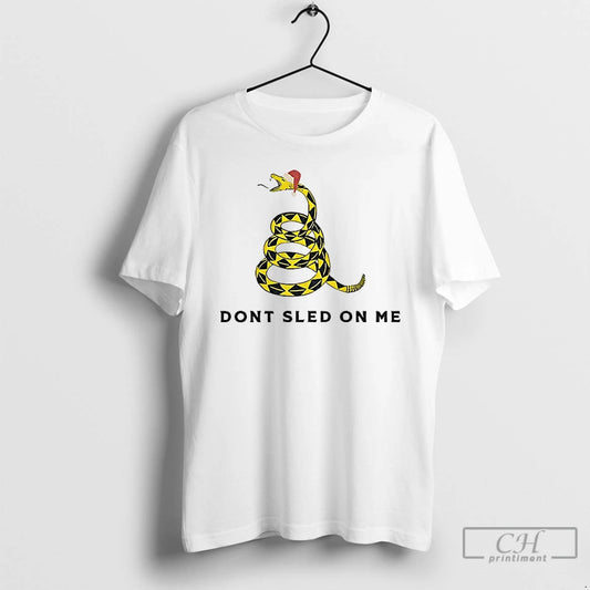 Classic Dont Sled On Me Santa Hat Funny Merry Christmas T-Shirts, Hoodie, Sweatshirt | AU18TeeNovaLab.com