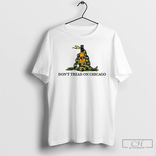 Classic Dont Tread On Chicago Jeppsons Malor Bottle Rattlesnake Caricature T Shirts