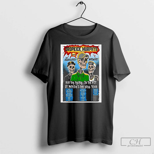 Classic Dropkick Murphys St Patricks Day Tour 2026 Long Sleve T Shirts