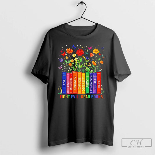 Classic Fight Evil Read Books T Shirts