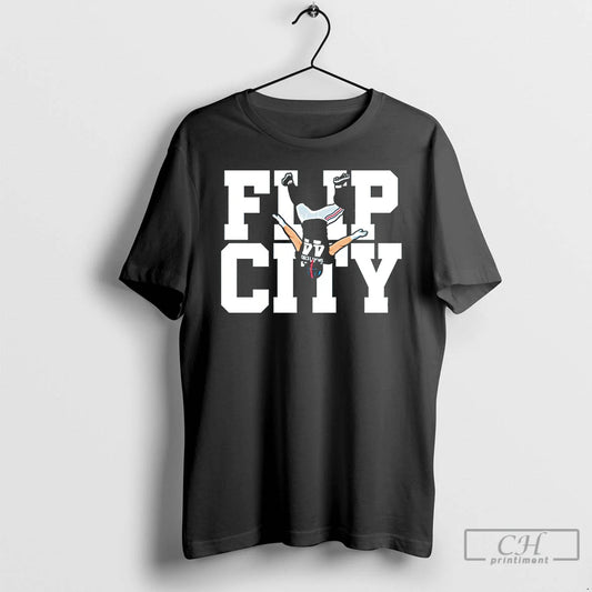 Classic Flip City Cam Skattebo New York Giants T Shirts