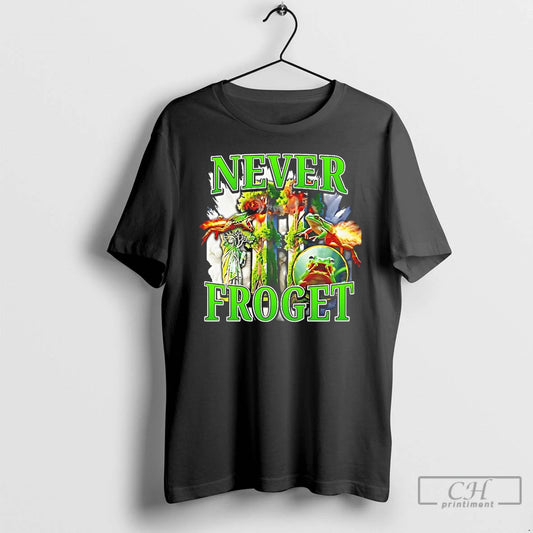 Classic Frog Statue Of Liberty Never Froget T Shirts