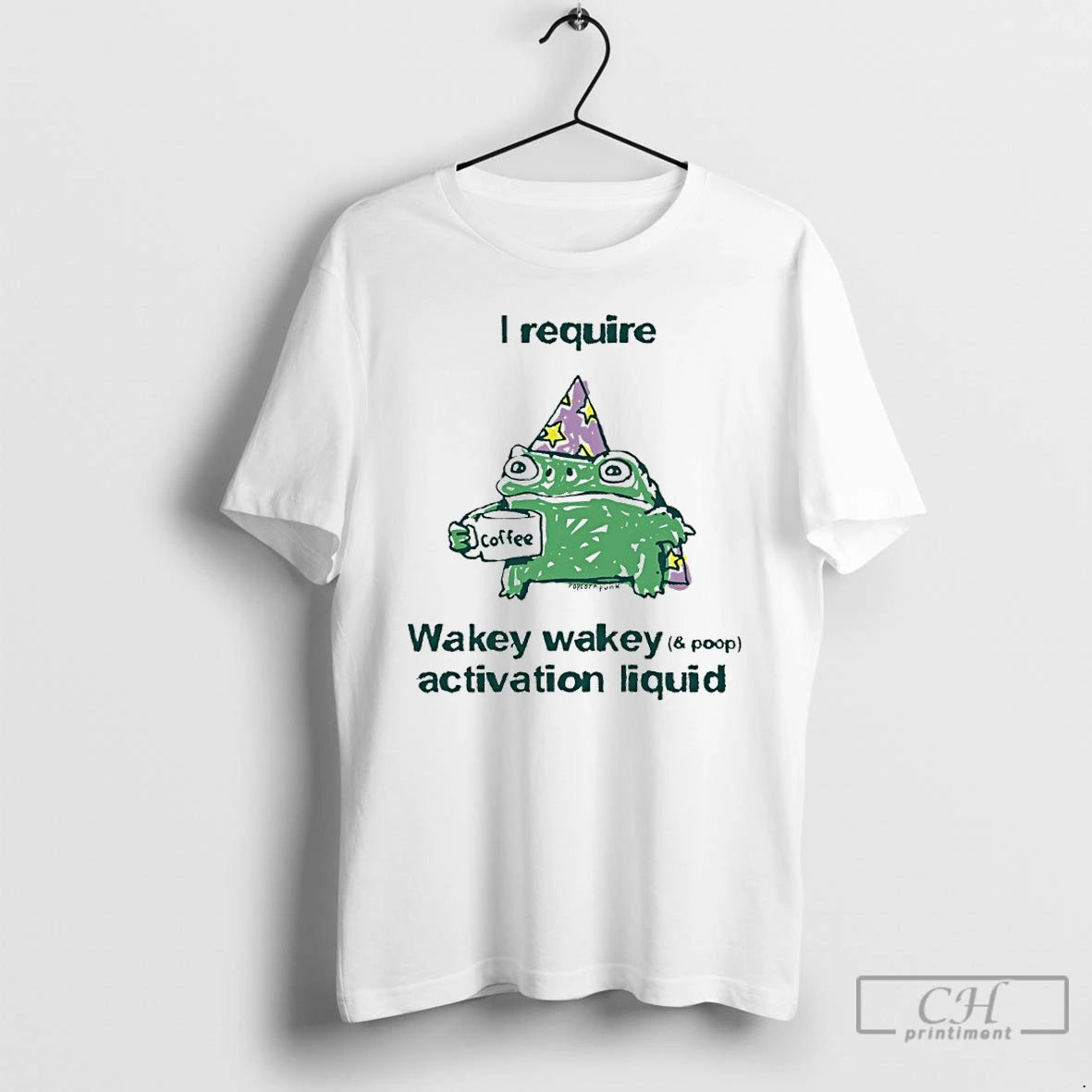 Classic Frog Coffee I Require Wakey Wakey Activation Liquid T-Shirts, Hoodie, Sweatshirt | AU18TeeNovaLab.com