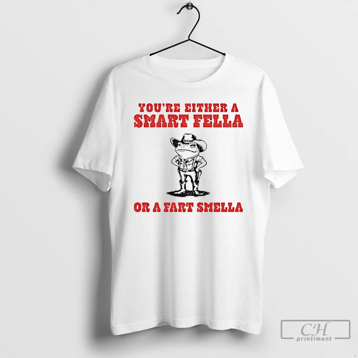Classic Frog Cowboy Youre Either A Smart Fella Or A Fart Smella T Shirts Sweater Hoodie, Sweatshirt | AU18TeeNovaLab.com