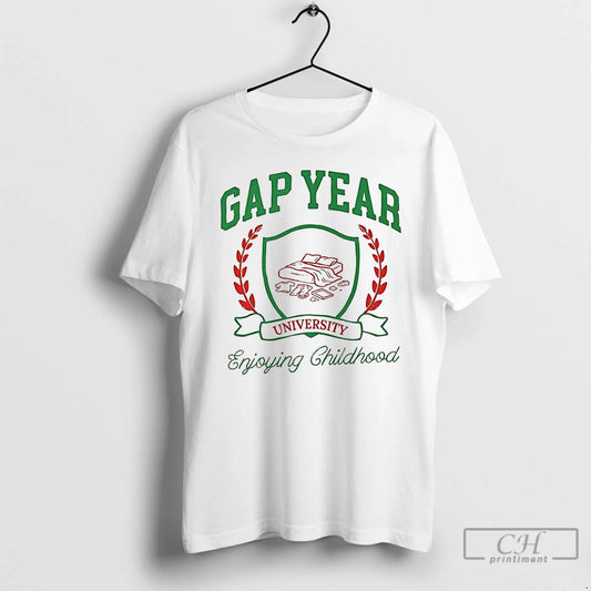 Classic Gap Year University Enjoying Childhood Logo T-Shirts, Hoodie, Sweatshirt | AU18TeeNovaLab.com