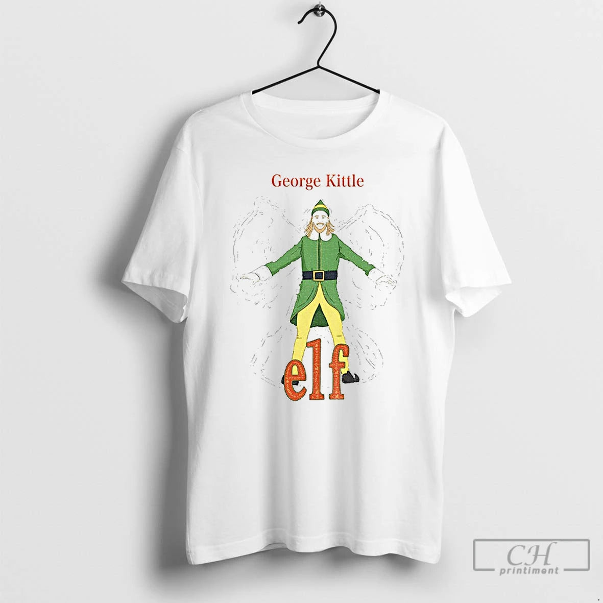 Classic George Kittle Buddy The Elf Merry Christmas T-Shirts, Hoodie, Sweatshirt | AU18TeeNovaLab.com