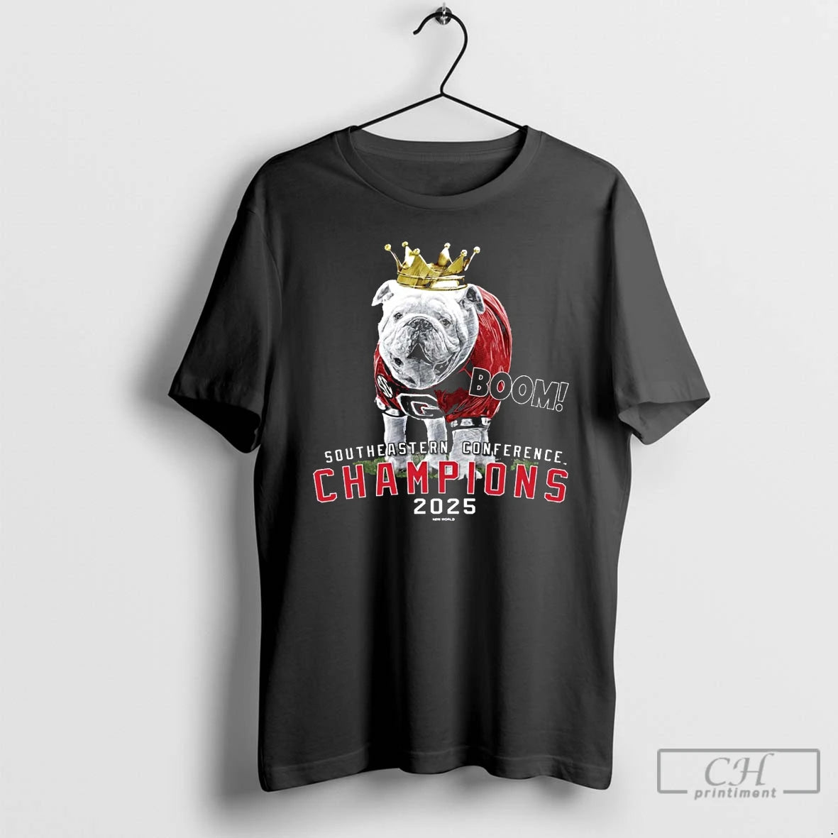 Classic Georgia Bulldogs 2025 Sec Champions Mascot Crown T-Shirts, Hoodie, Sweatshirt | AU18TeeNovaLab.com