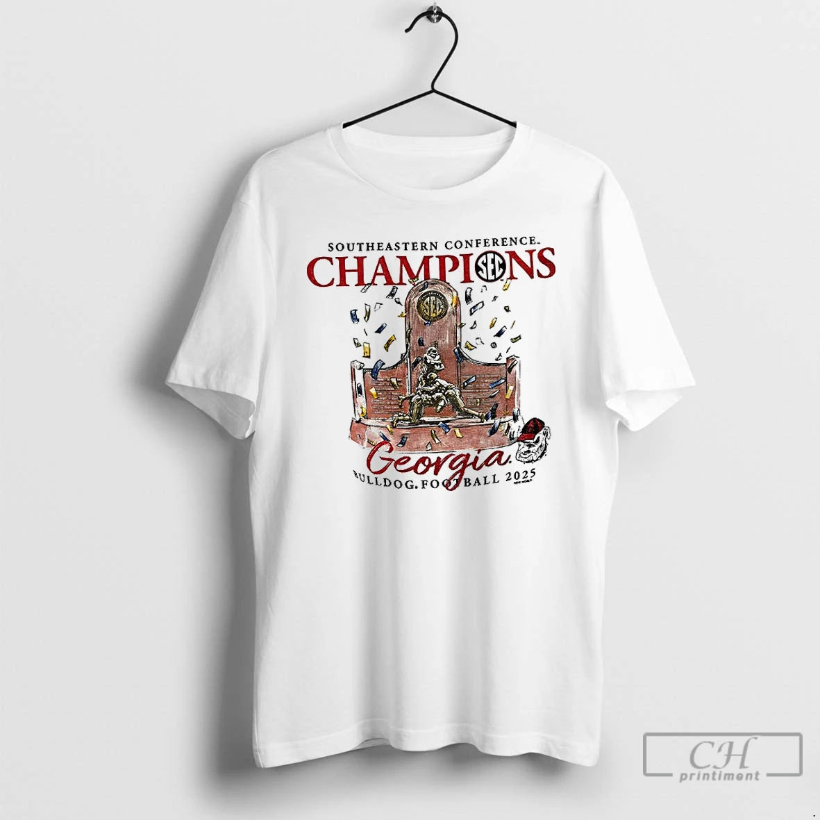 Classic Georgia Bulldogs 2025 Sec Champions Trophy Southeastern Conference T-Shirts, Hoodie, Sweatshirt | AU18TeeNovaLab.com