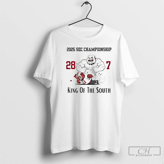 Classic Georgia Bulldogs 2025 Sec Conference Championship 28 7 King Of The South T Shirts Hoodie, Sweatshirt