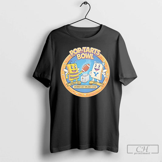 Classic Georgia Tech Yellow Jackets And Byu Cougars Mascot Pop Tarts Bowl 2025 T Shirts Hoodie, Sweatshirt