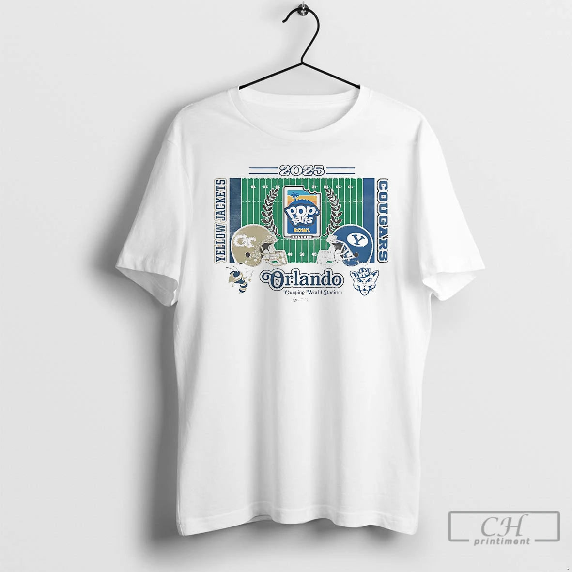 Classic Georgia Tech Yellow Jackets Vs Byu Cougars 2025 Pop Tarts Bowl Head To Head T-Shirts, Hoodie, Sweatshirt