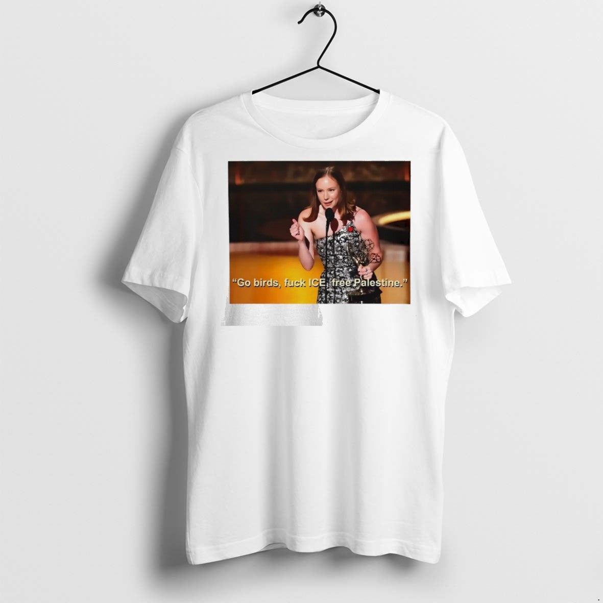 Classic Go Birds Fck Ice Free Palestine T Shirts
