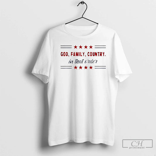 Classic God Family Country In That Order Christmas T-Shirts, Hoodie, Sweatshirt | AU18TeeNovaLab.com