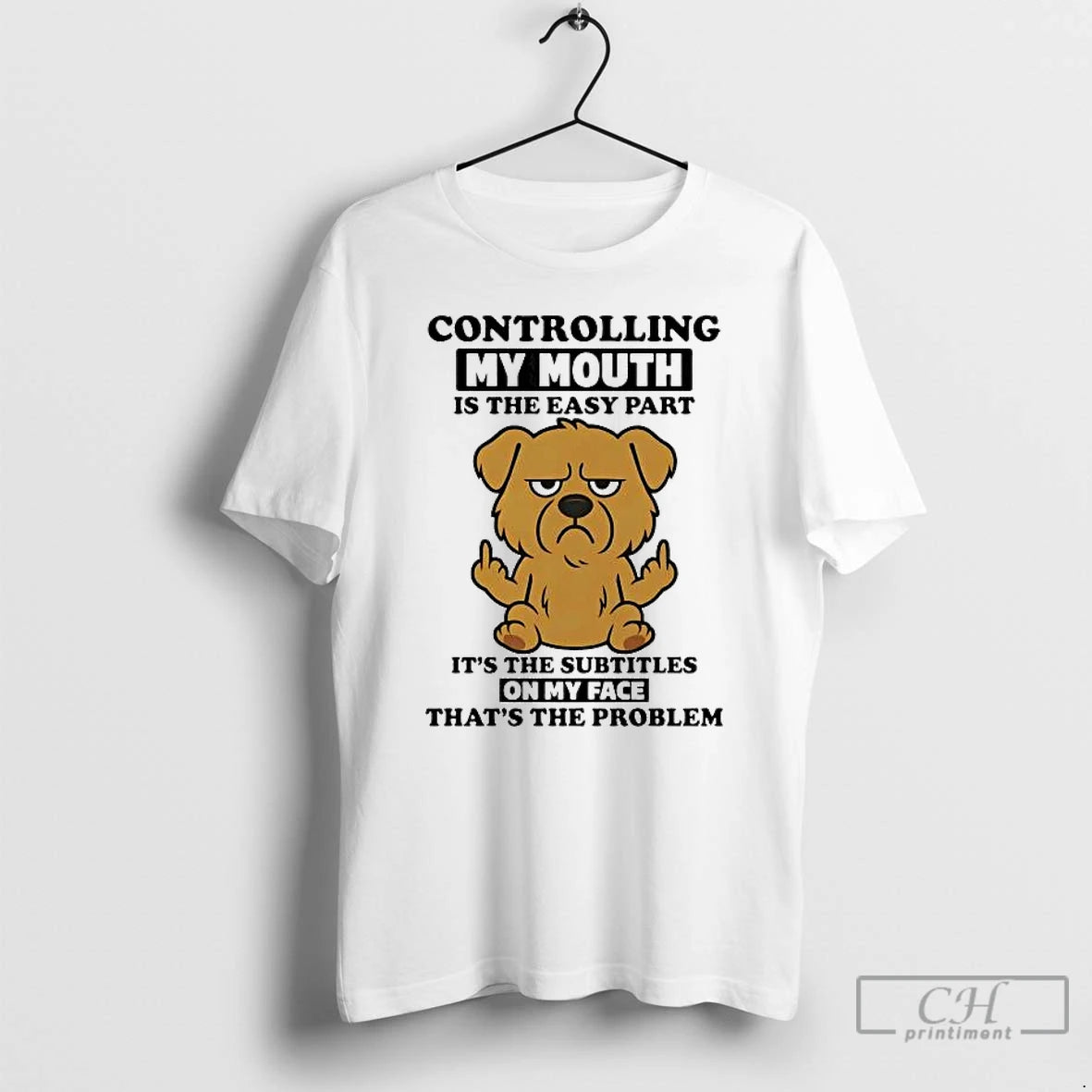 Classic Golden Retriever Controlling My Mouth Is The Easy Part On My Face T Shirts Hoodie, Sweatshirt | AU18TeeNovaLab.com