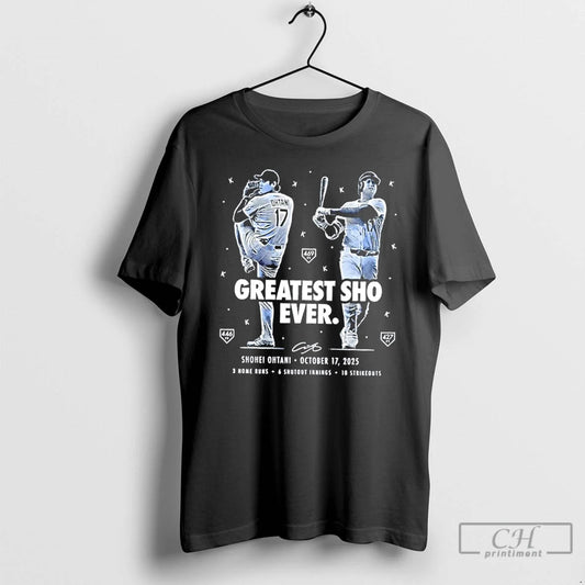 Classic Greatest Sho Ever Shohei Ohtani Los Angeles Dodgers October 17 2025 T Shirts