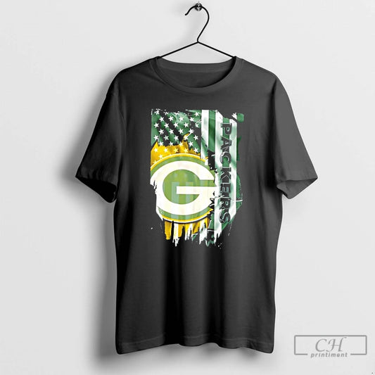 Classic Green Bay Packers Football X American Flag T-Shirts, Hoodie, Sweatshirt | AU18TeeNovaLab.com