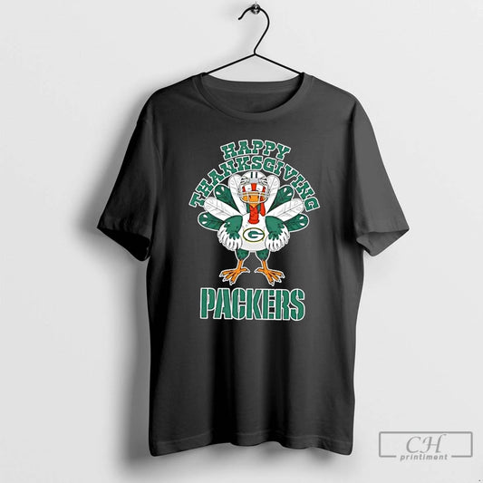 Classic Green Bay Packers Football X Turkey Happy Thanksgiving T-Shirts, Hoodie, Sweatshirt | AU18TeeNovaLab.com