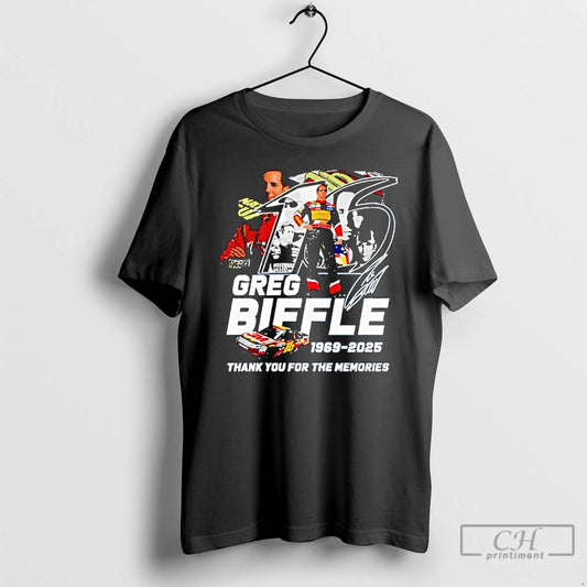 Classic Greg Biffle Thank You For The Memories 1969 2025 Signature T-Shirts, Hoodie, Sweatshirt | AU18TeeNovaLab.com