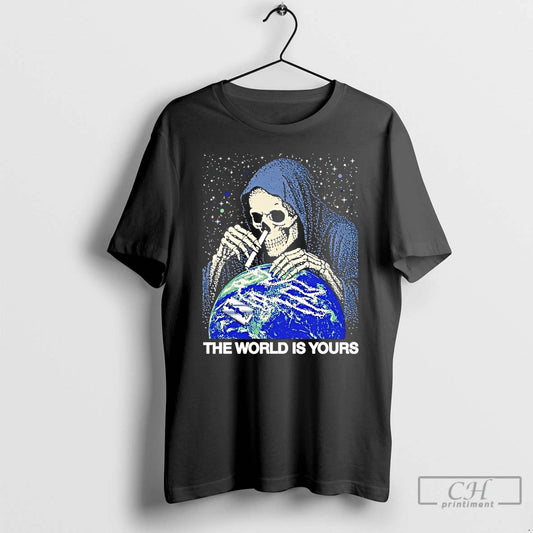 Classic Grim Reaper The World Is Yours T Shirts